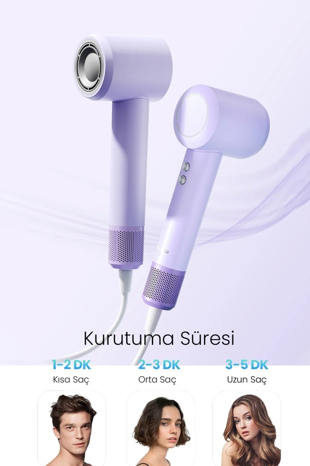 Marske Ionic Profesyonel Saç Kurutma Mor - 2