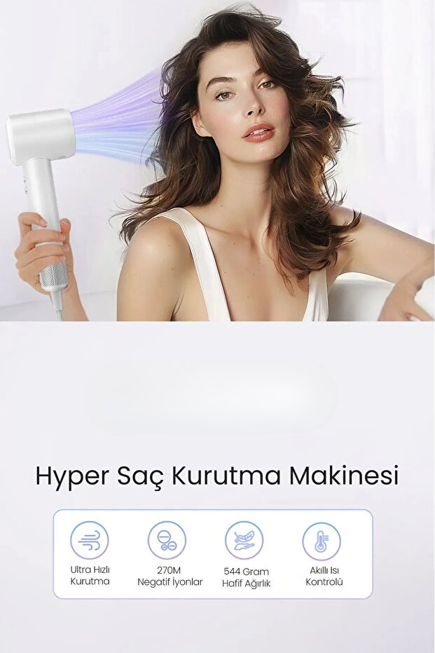 Marske Ionic Profesyonel Saç Kurutma Mor - 7