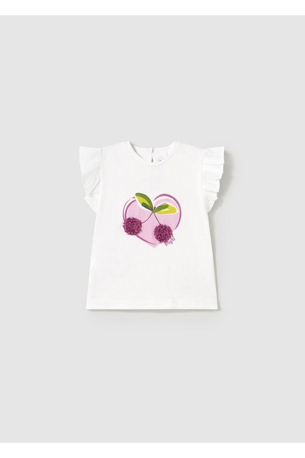 Baby Girl Ruffle Sleeve T-Shirt 1042