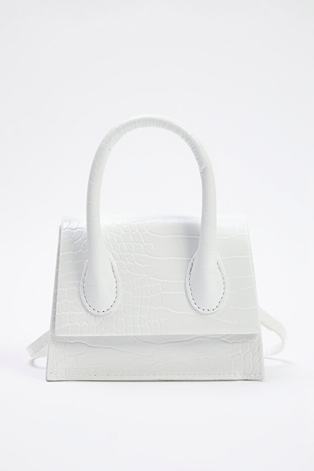 Biała torebka damska z krzyżowymi paskami TWOAW25OC00000 - 3