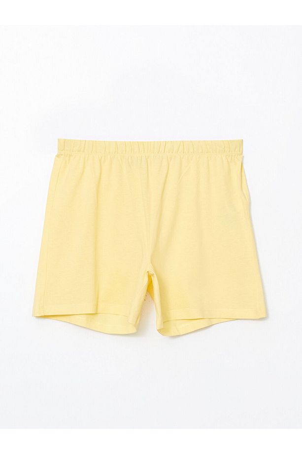 LCW Young Lila Beli Lastikli Desenli Kadın Şort Pijama Altı 2'li - 4