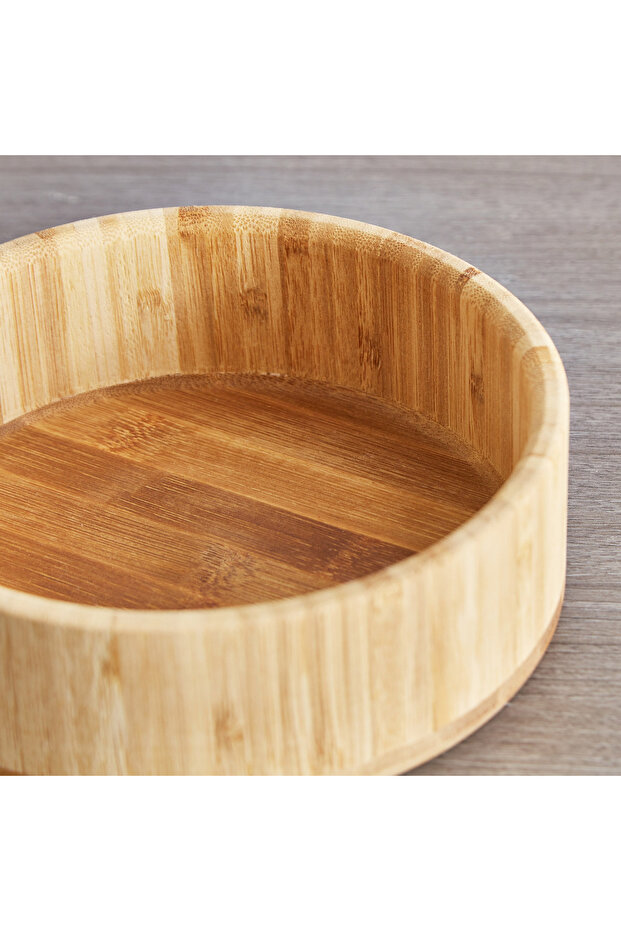 وعاء تقديم صغير من الخيزران - 4