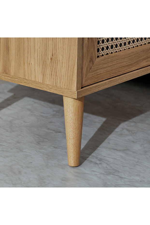 طاولة جانبية من الخيزران النوردي - 6