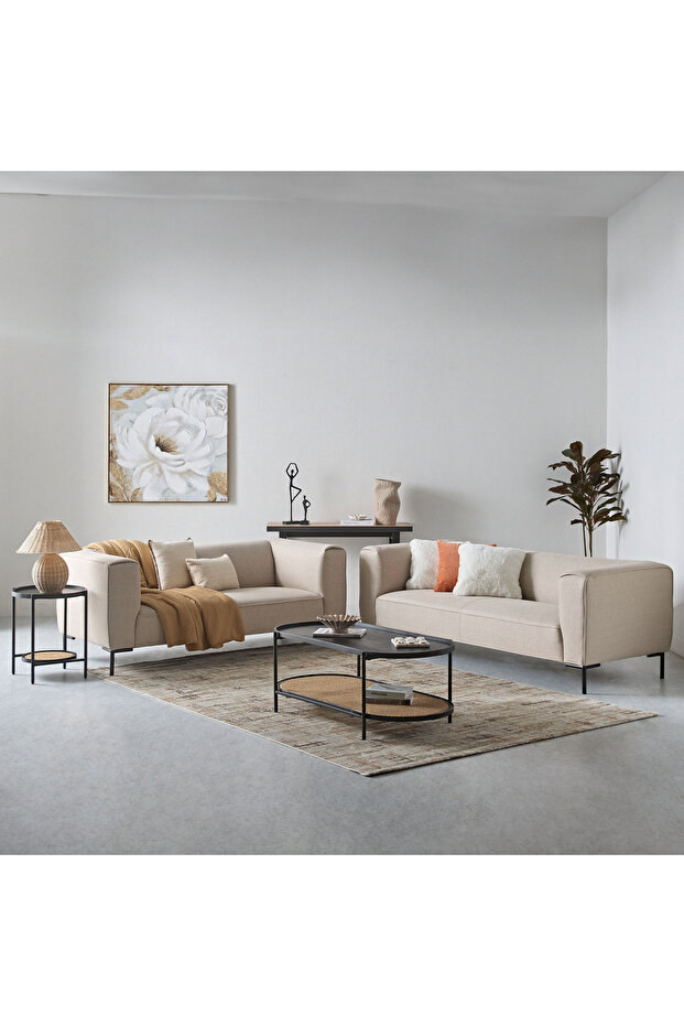 طاولة جانبية من خشب الروطان والخشب الصلب من فيندرا إينا - 6