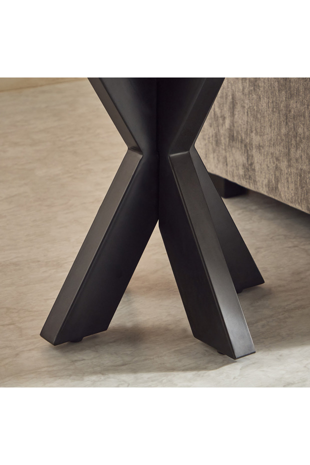 طاولة جانبية من الخشب الصلب فيندرا كليفتون ذات الحافة الحية - 7