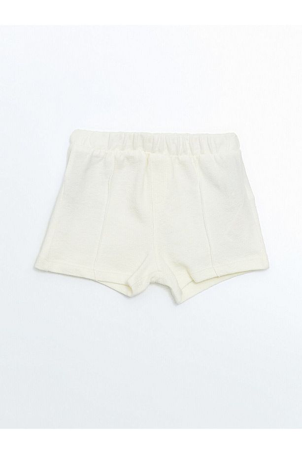 Beli Lastikli Basic Erkek Bebek Şort 2'li - 5