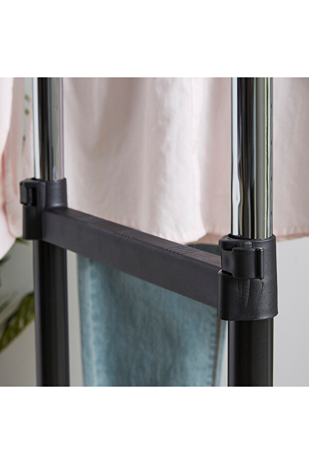 رف ملابس مزدوج من اللازورد مزود بعجلات - 3