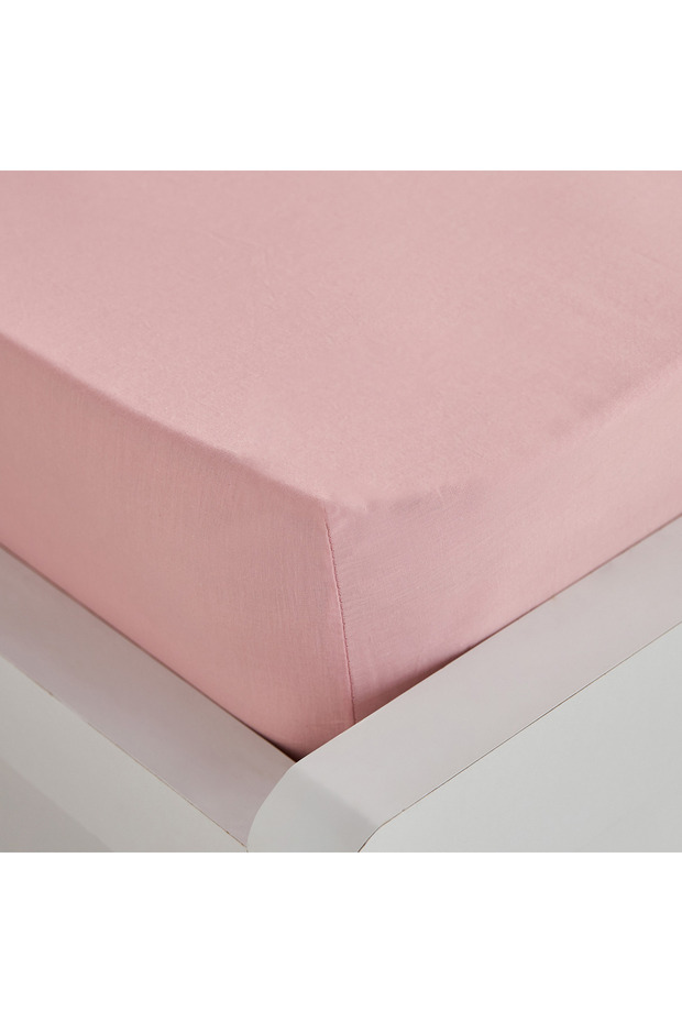 ملاءة سرير فردية أساسية من القطن الصلب - 90×200+36 سم - 6
