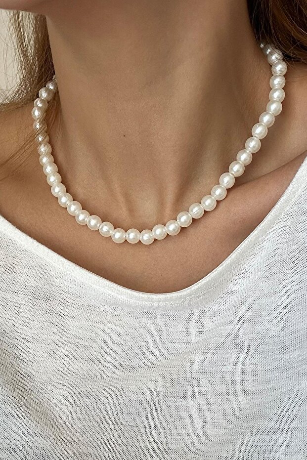 Monte Orta Boy Soyulmaz İnci Kolye - 3