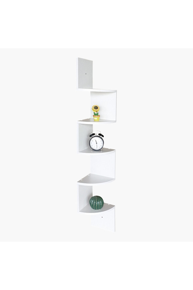 Jazz Tall Corner Wall Shelf - 2