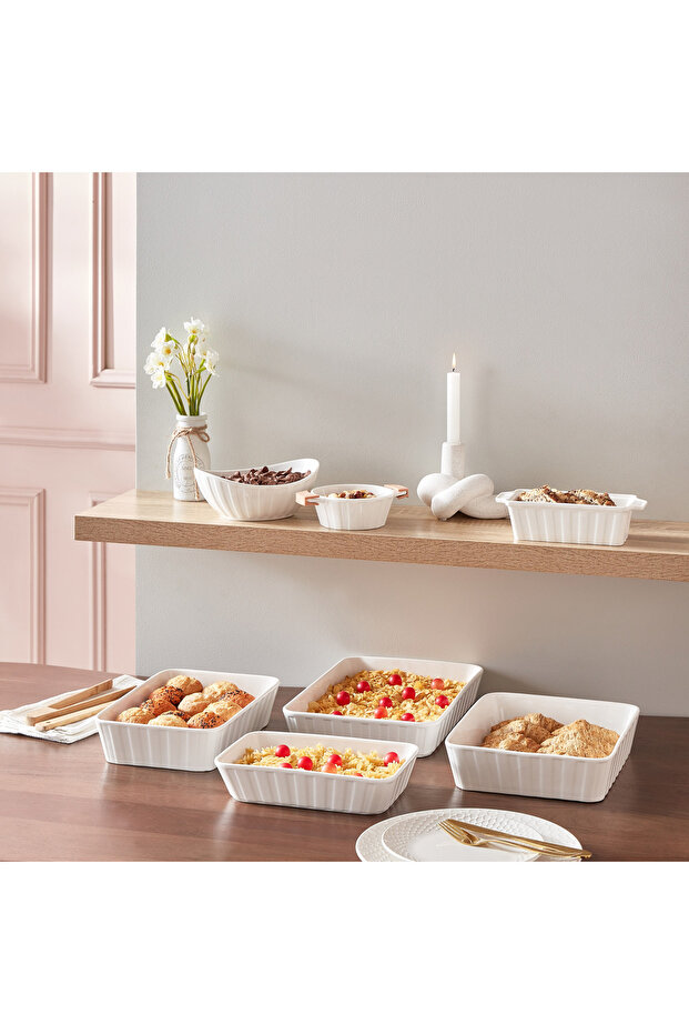 طبق مستطيلي سوبريم - 30x19x6.5 سم - 5