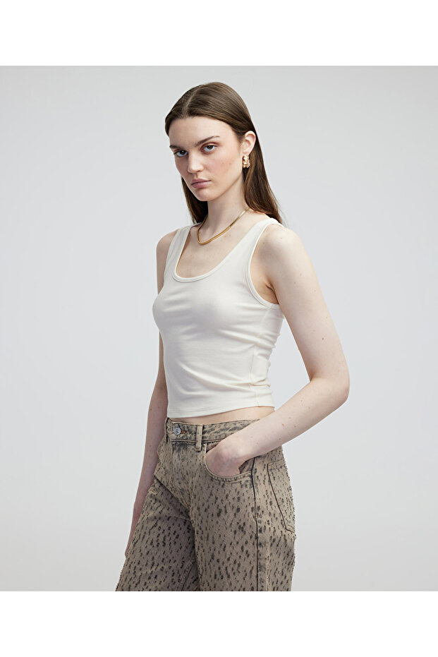 Askılı basic tişört - 2