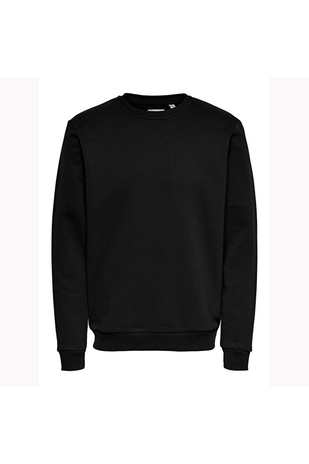 Siyah Erkek Sweatshırt 22018683 - 3