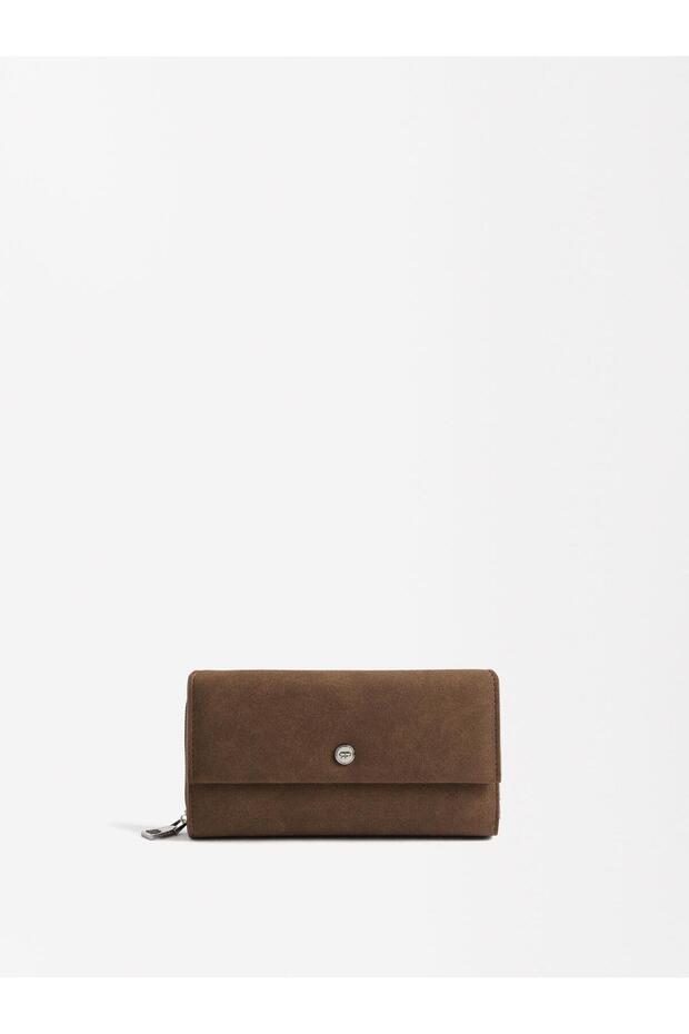 Süet Görünümlü Cüzdan - 1