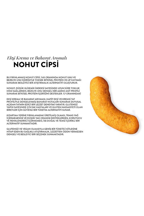 Ekşi Krema Ve Baharat Aromalı Nohut Cips Seti 50g X 6 Adet - 6