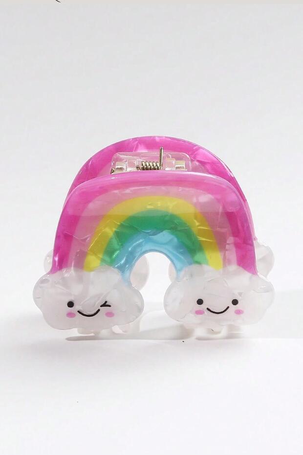 Rainbow Patterned Peg Hair Clip