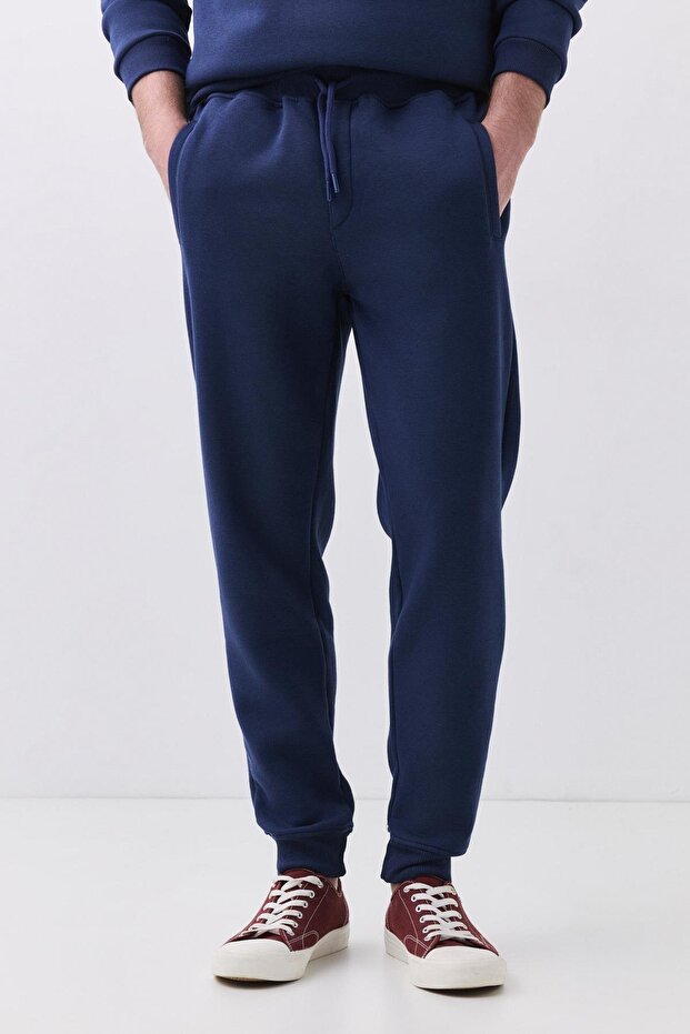 بنطال رياضي رجالي - بنطال رياضي أساسي مطاطي (Indigo 2041) - 1