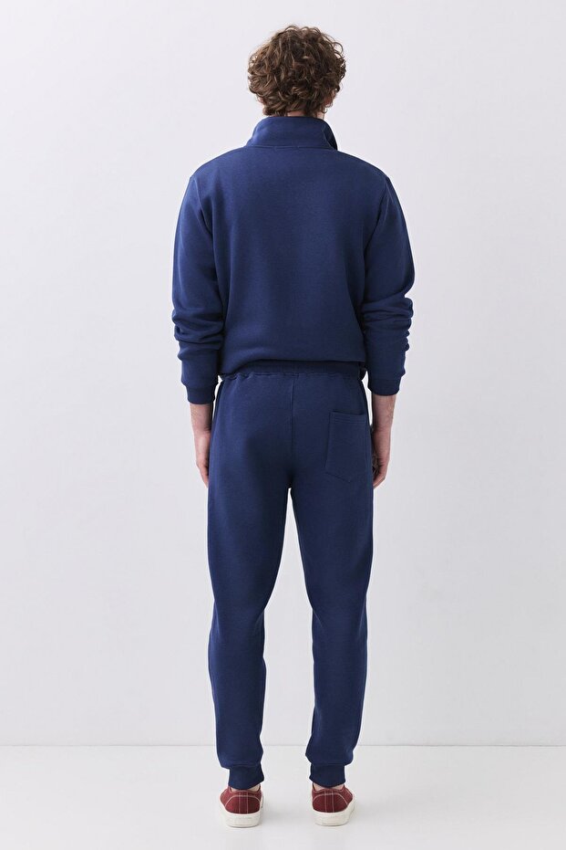 بنطال رياضي رجالي - بنطال رياضي أساسي مطاطي (Indigo 2041) - 4