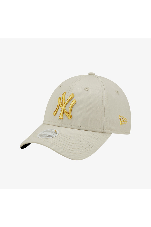Female Wmns Metallic Logo 9Forty Unisex Beige Casual Hat
