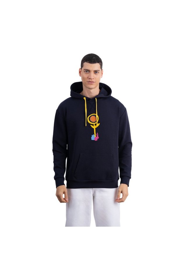 Rabit Kapüşonlu Lacivert Sweatshirt