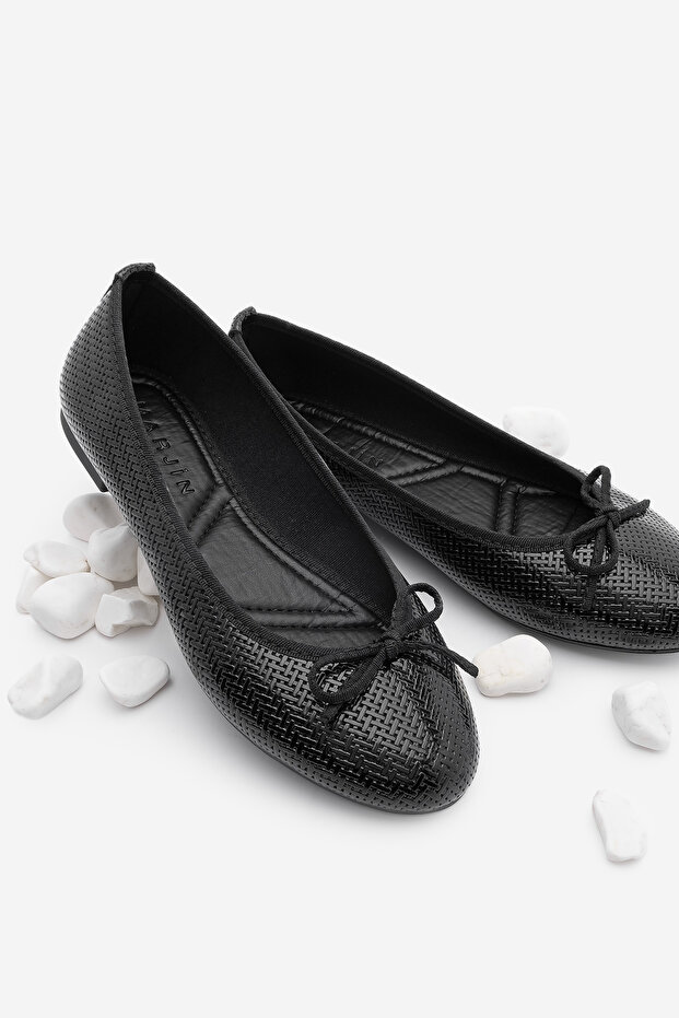 Black Round Toe Buckle Casual Women's Babet Balbe