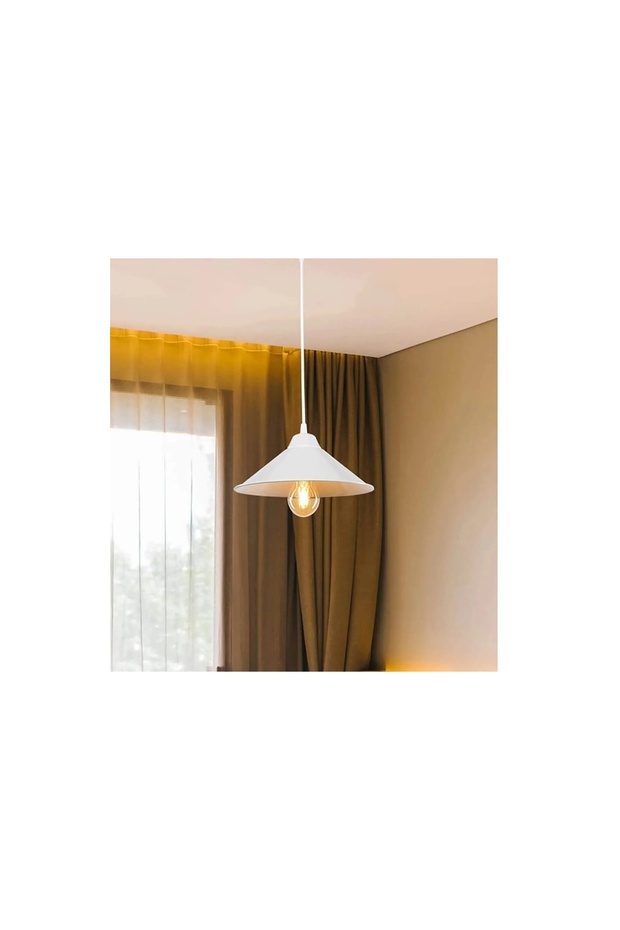 EVLİGHT MERCAN TEKLİ SARKIT AVİZE, BEYAZ