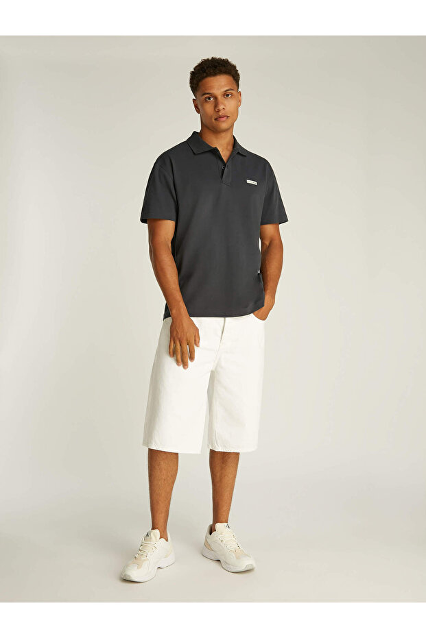 Jeans Siyah Erkek Polo T-Shirt J30J327534BA1 CK LABEL POLO - 2