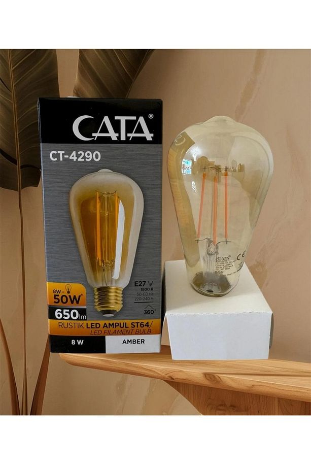 Ct-4290 8 Watt Rustik LED Ampul. E27 2700K - 2