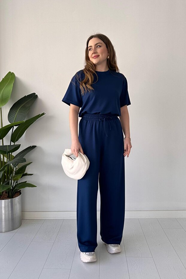 Κοντομάνικο Basic Σετ Navy Blue - 3