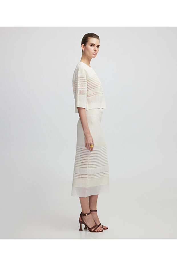 Transparan mix etek - 2