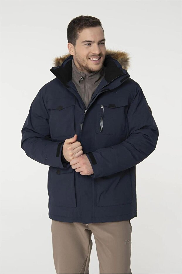 Saalbach Erkek Down Ceket Mont Lacivert - 1