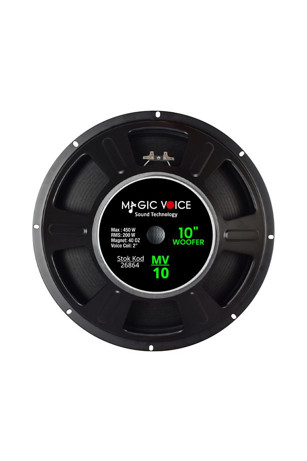 Magicvoice Mv-10 Max 450W / Rms 200 Watt 10 25 Cm Woofer Yedek Hoparlör - 2