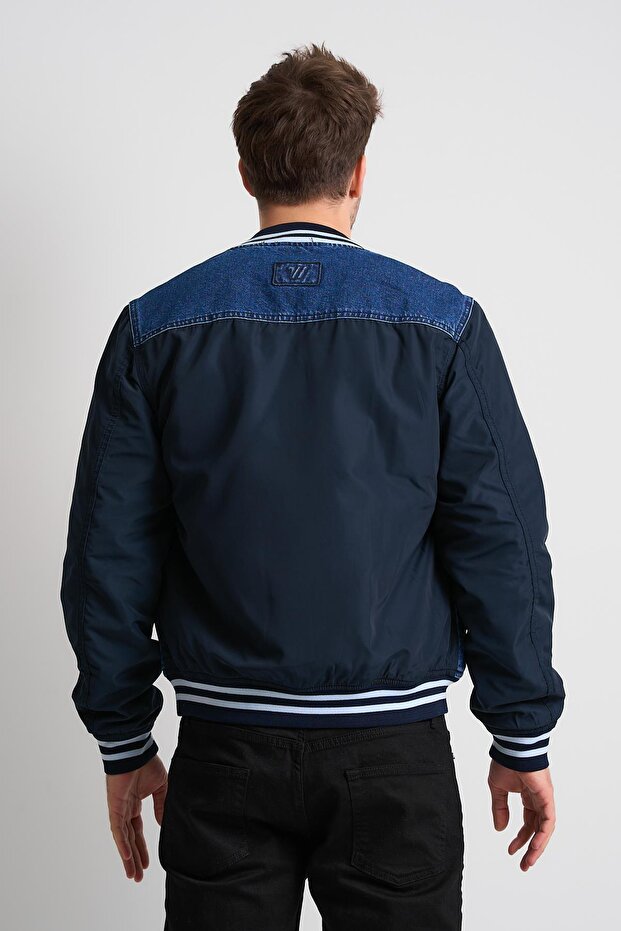 Bomber Jean Ceket - 7