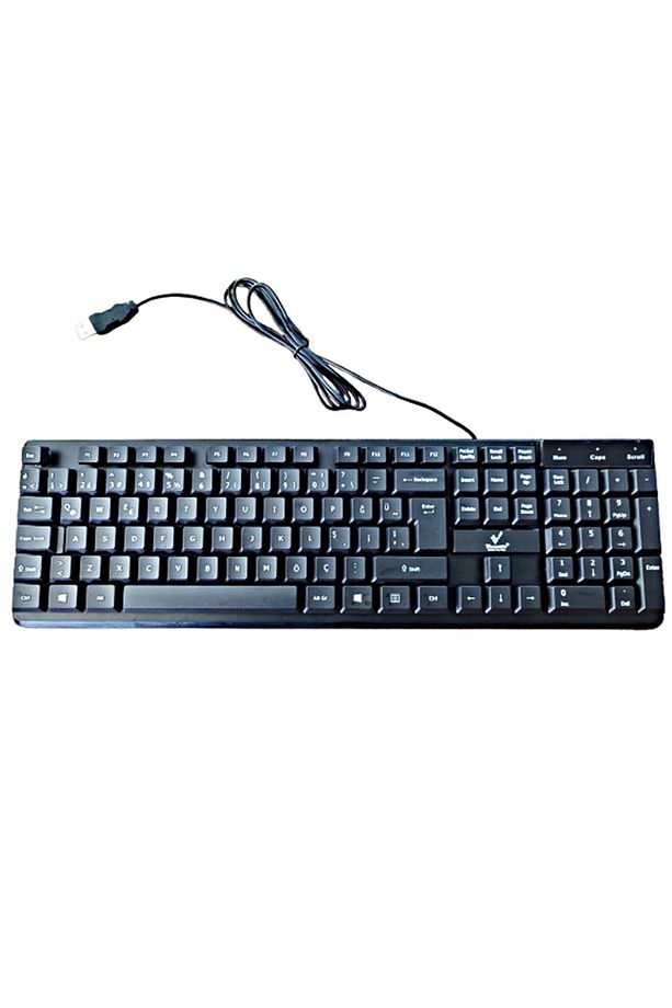 Kablolu Usb Siyah Türkçe Standart Klavye VR-Kb700St - 4