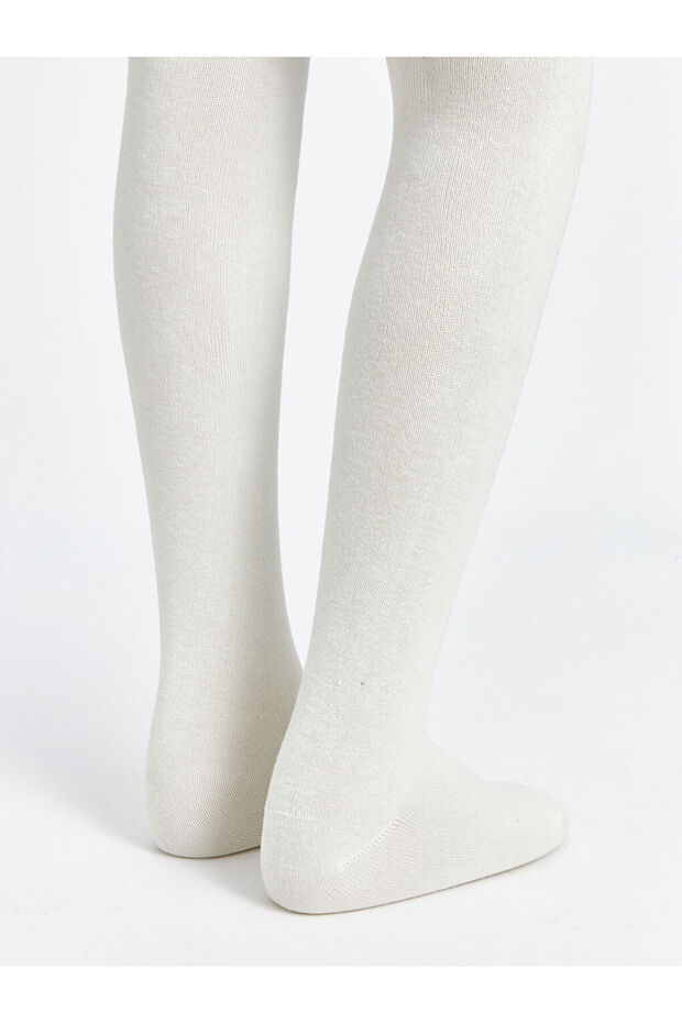 LCW Kids Siyah Basic Kız Çocuk Külotlu Çorap 2'li - 7