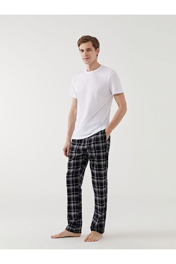 LCW Standart Kalıp Ekose Erkek Pijama Alt - 1