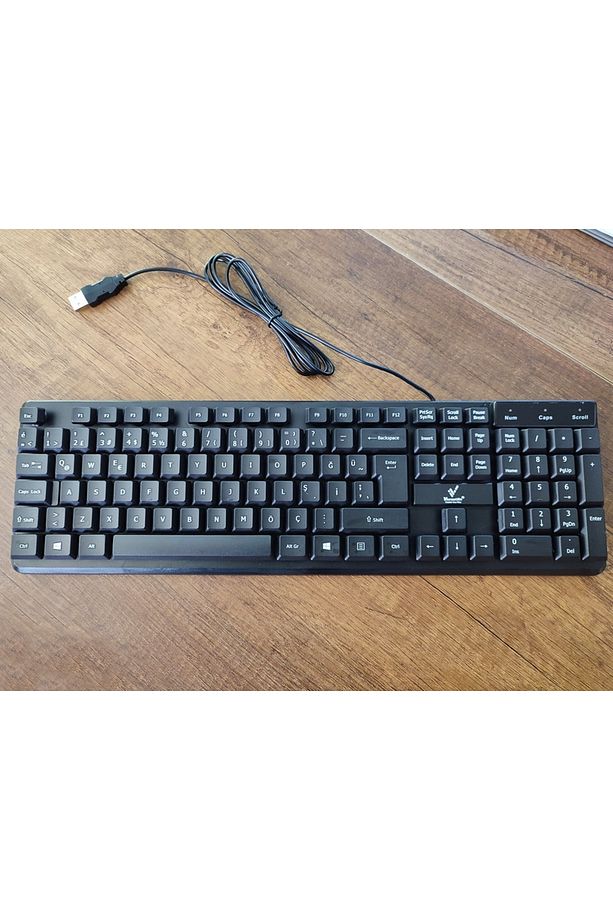 Kablolu Usb Siyah Türkçe Standart Klavye VR-Kb700St - 3