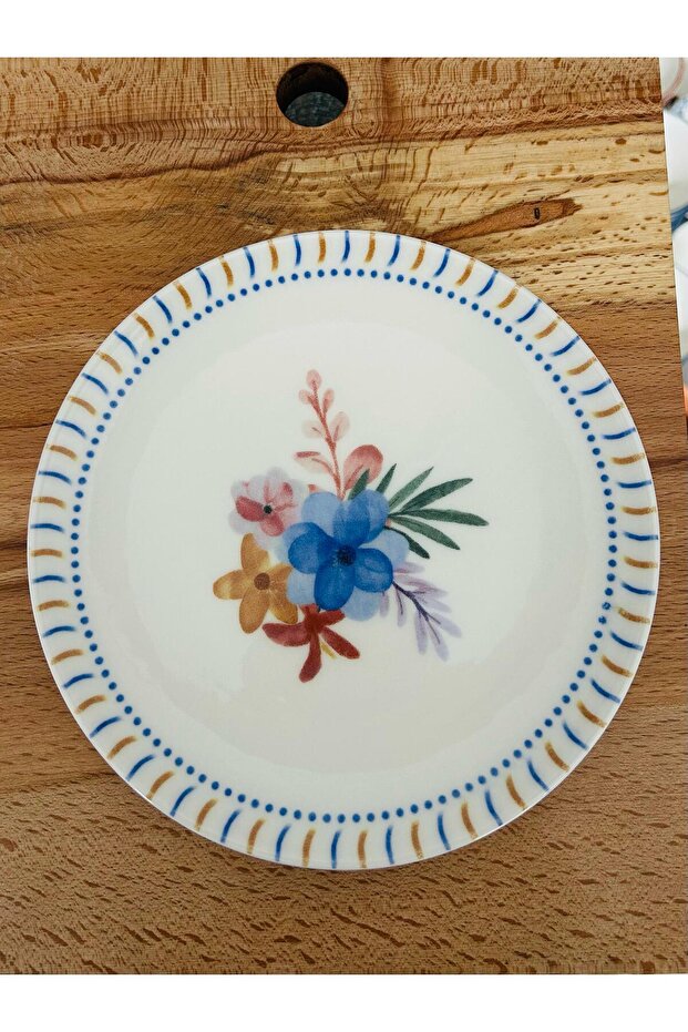Porcelain Cake Plate 100% Porcelain Dessert Plate Breakfast (Piece of 2)