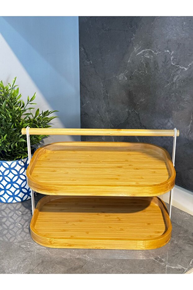 Bambu iki katlı sunumluk - 2