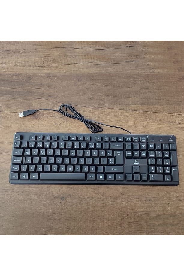 Kablolu Usb Siyah Türkçe Standart Klavye VR-Kb700St - 2