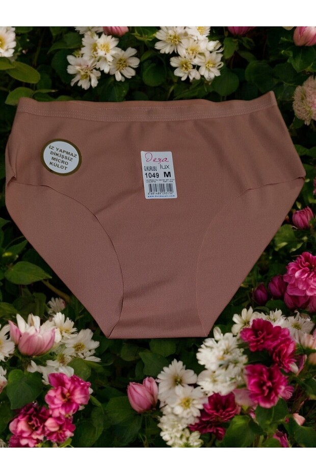 Laser Cut High Waist Non-Marking Slip Pants with Seamless Elastic Waist