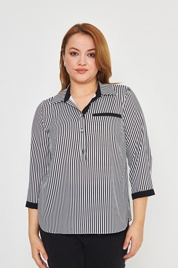 Striped Patterned Stylish Blouse