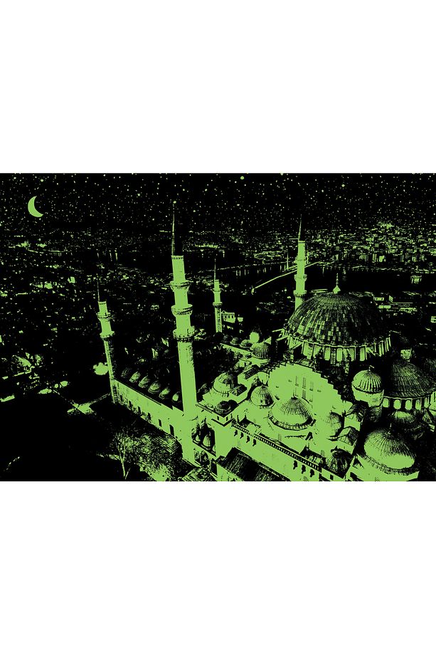 Sultan Ahmed Camii 1000 Parça Neon Puzzle - 3