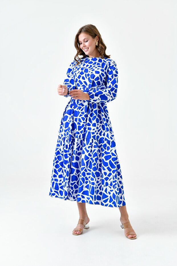 فستان بنمط هندسي - 1