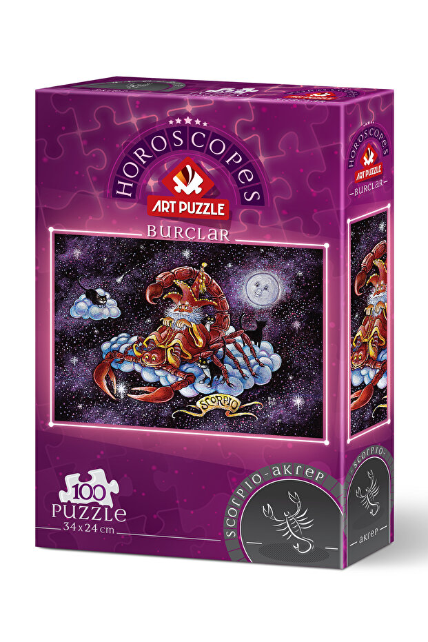 Akrep Burcu 100 Parça Puzzle - 1