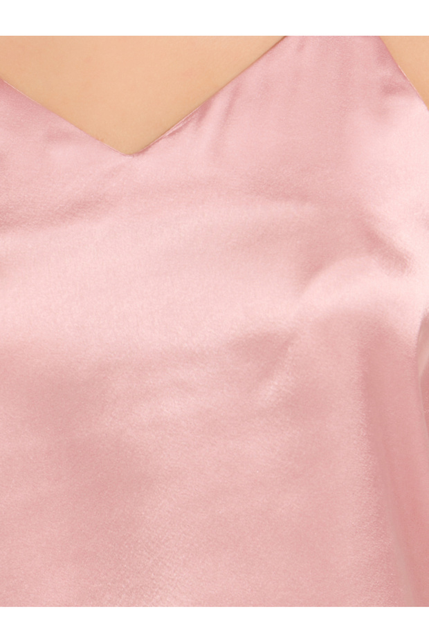 بلوزة كامي من الساتان الصلب - 5