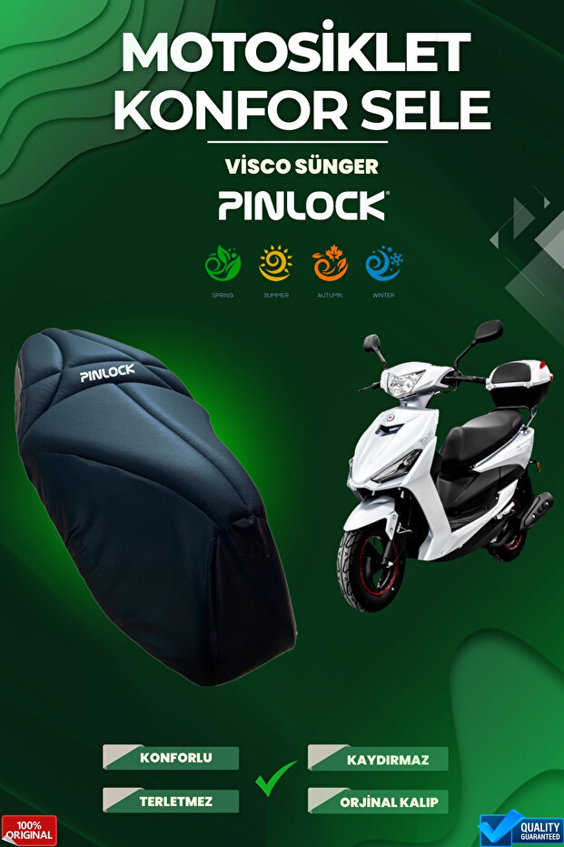 Yuki Casper Motorcycle Comfort Saddle and Seat Cover Visco Sponge