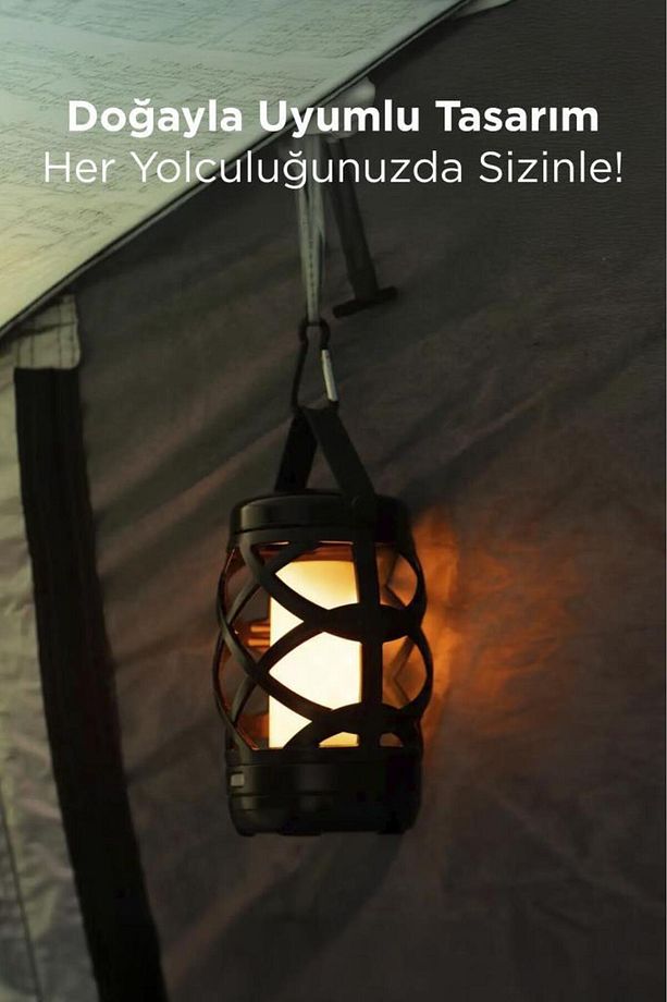LW-40 Siyah Nostaljik Retro Pilli Led Gece Lambası - 6