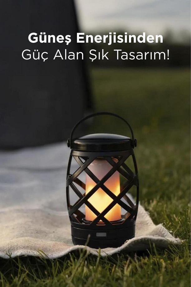 LW-40 Siyah Nostaljik Retro Pilli Led Gece Lambası - 2