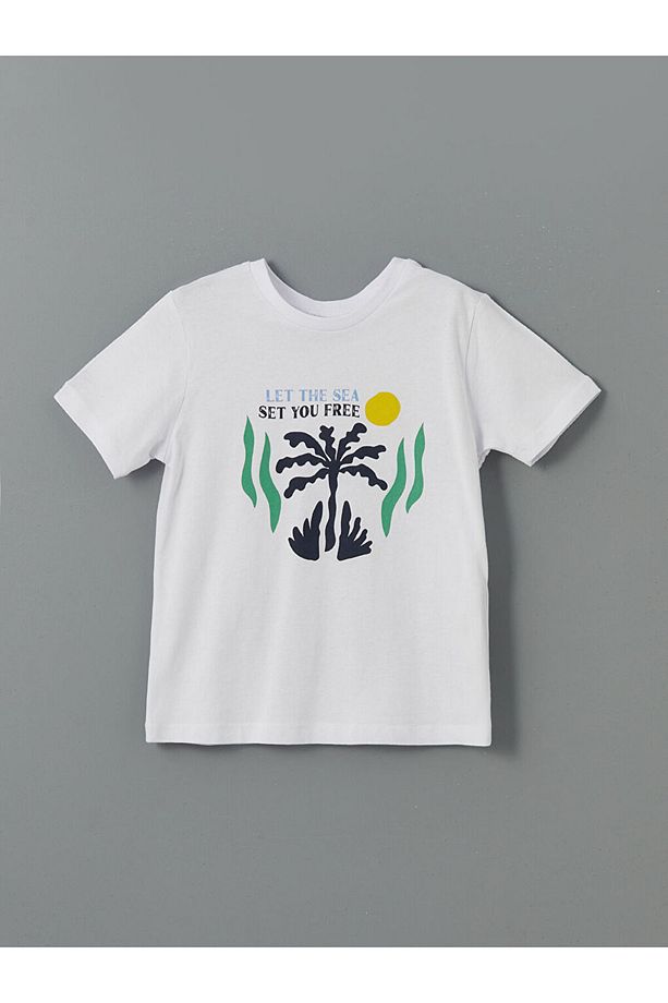 LCW ECO Bisiklet Yaka Erkek Çocuk Şortlu Pijama Takımı - 2